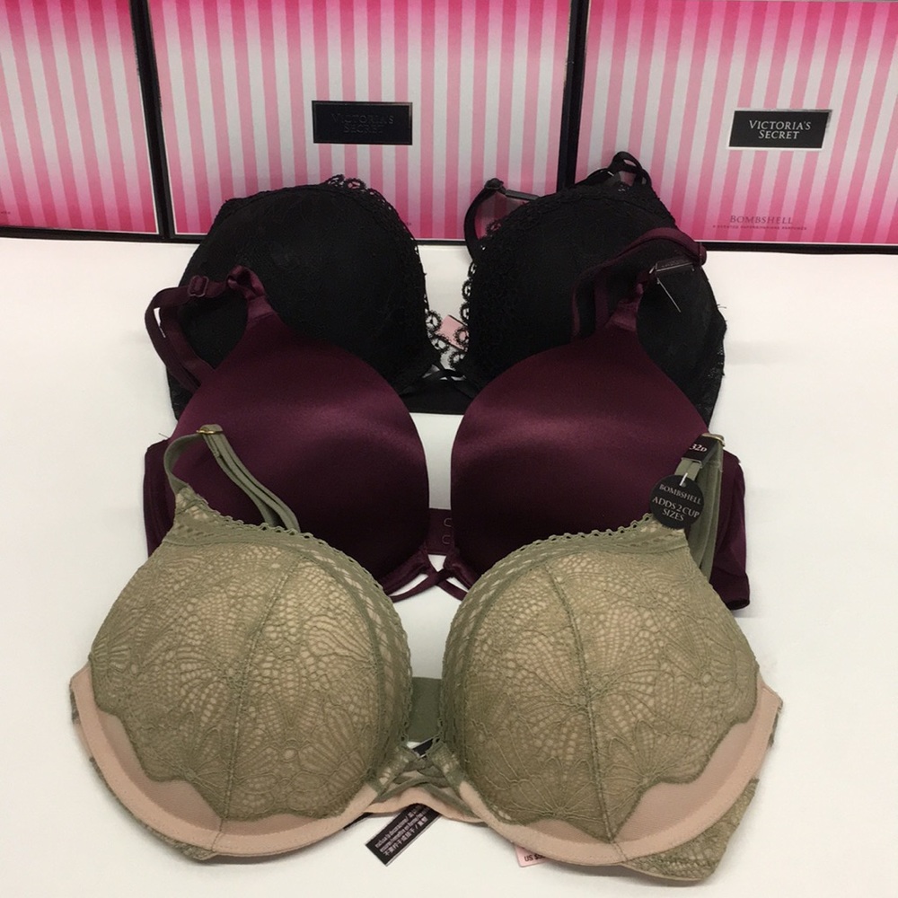 New🍎 Lot 2  Victoria Secret bra 32D bombshell